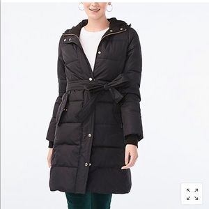 j Crew Factory Long Puffer Jacket